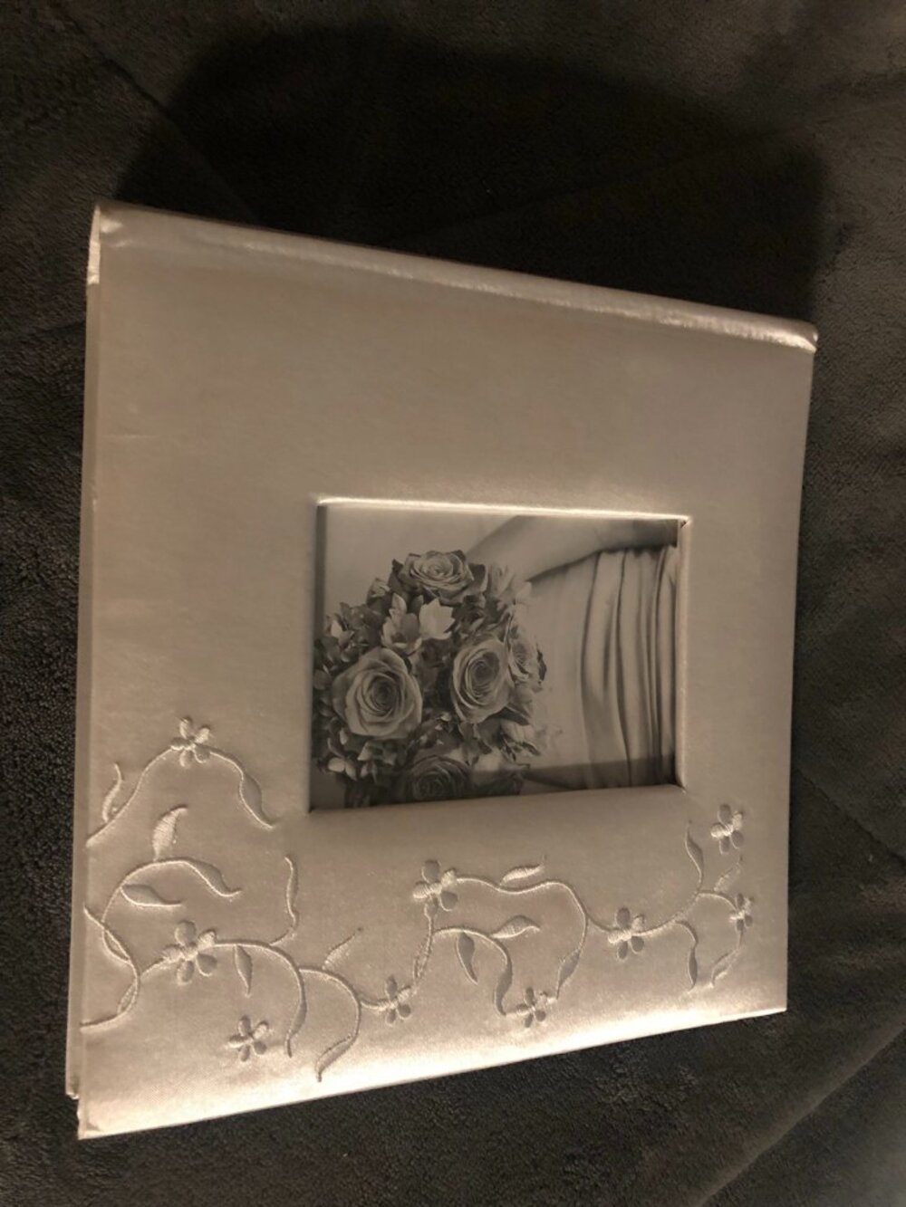 9x9 Wedding Album; Never used but the 1st sleeve is broken (see picture)